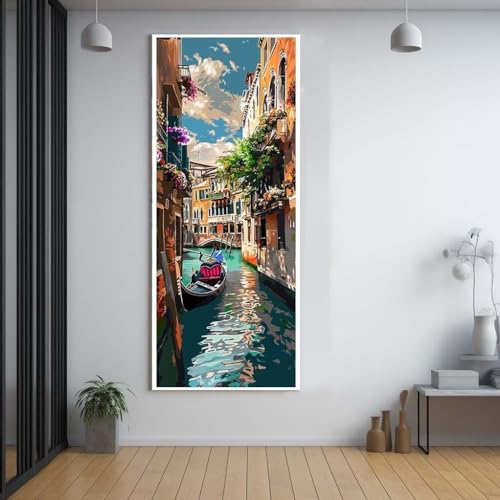 Kit complet Diamond Painting Venise 80x220cm idée cadeau femme pour création manuelle