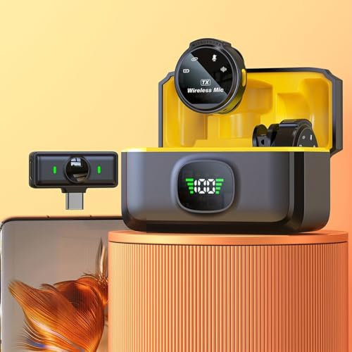 Micrófono de solapa para vlogs diarios con conector Tipo-C inalámbrico J6 Plug & Play 2
