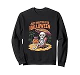 Funny Skeleton Just Waiting Scary Season Gift Idea