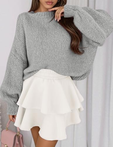 PRETTYGARDEN Sweaters for Women 2025 Fall Chunky Knit Long Sleeve Crew Neck Oversized Pullover Tops Winter Fashion Clothing3