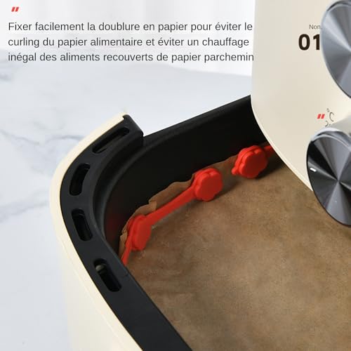Aimants pour friteuse à air chaud et papier de cuisson x4 - 8