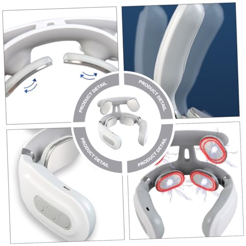 Masseur cervical électrique chauffant rechargeable USB pour massage cou - 3