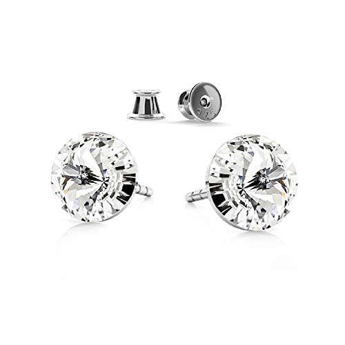 Crystals&Stones Rivoli GWT/8 PIN/75 - Pendientes de plata de ley 925 y cristal de Swarosvski Cover