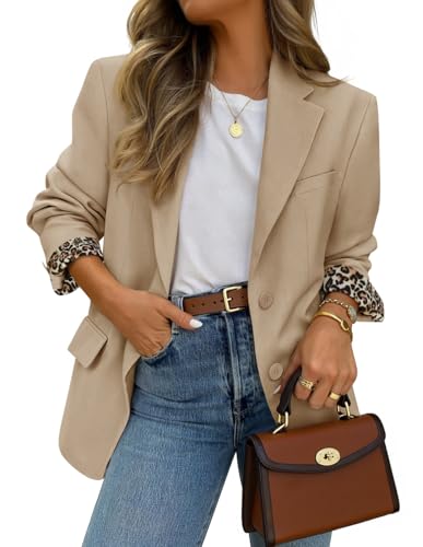 ZESICA Women's Fall Business Casual Blazers 2026 Long Sleeve Lapel
