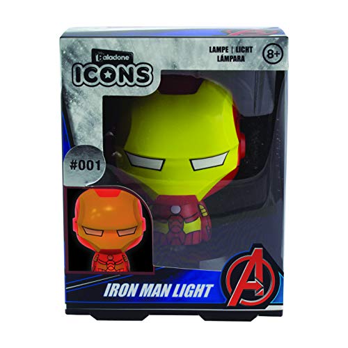 Iron Man Icona Luminosa da Collezione | Ideale per camere da Letto dei Bambini, Ufficio e casa | Pop Culture Gaming Merchandise, Multicolore - Gadget - Immagine 5