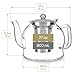 Teabloom Dublin Glass Teapot – Premium Borosilicate Glass with Removable Stainless Infuser – Stovetop Safe – Ideal for Loose Leaf Tea – Tea for Two – 27 oz. / 800 ml (2-3 Cups)