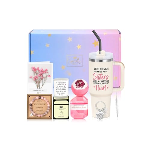 Sister Birthday Gifts from Sisters, Birthday Gifts for Sister, Sister Christmas Ideas Gifts, Christmas Mothers Day Unique Gifts for Sister from Sister, Best Sister Ever Gift Basket