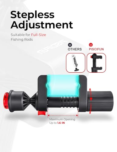 Image of Piscifun Speed E Fishing Line Spooler, Portable Fishing Reel Spooler | One-person spooling, portable reel spooler, fits spinning & baitcaster reels, tension control, helps reduce line twist