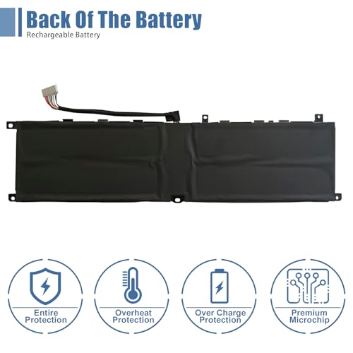 Image of BTY-M6M Laptop Battery Replacement for MSI Creator 15 A10SD A10SDT A10SE A10SET A10SEV A10SF A10SFT A10SGS 10TLT 10TM 10TMT 11UK 11UM 11UMT, WE76 11UK 11UM Series 4ICP8 /35 /142.