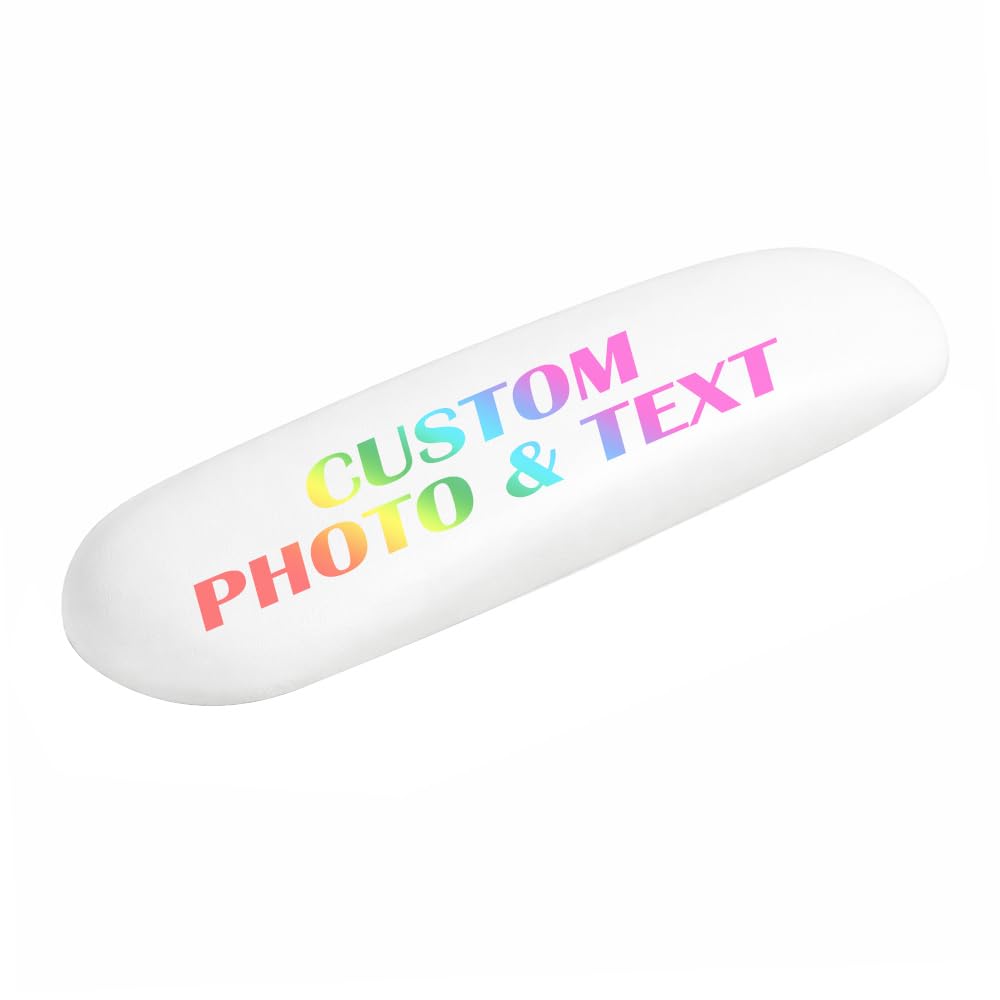 Custom Manicure Hand Rest Pillow PU Leather Nail Arm Rest Cushion Personalized Nail Hand Support Pad for Salon & Home Soft Sponge Wrist Support (White)
