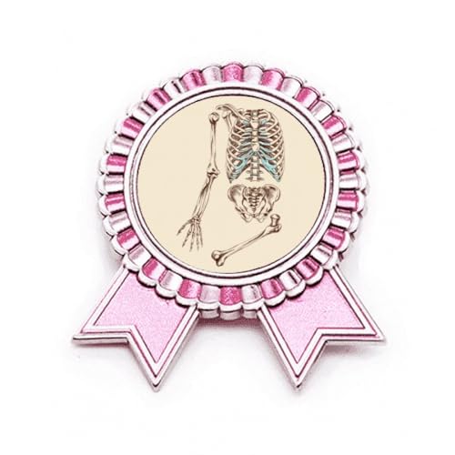 Broche squelette humain esquisse artistique idée cadeau original