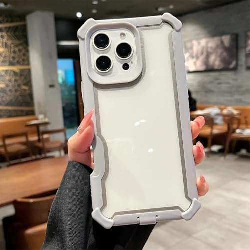 Coque de téléphone transparente double couche antichoc iPhone 15 Pro Max