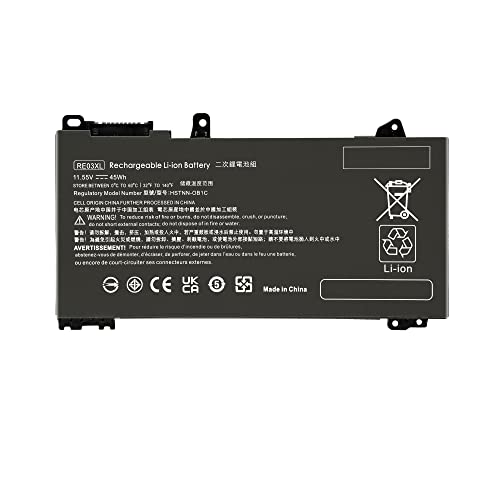 BLESYS RE03XL L32656-002 L32656-005 Laptop Akku für HP ProBook 430 440 445 450 455R G6 430 440 450 G7 Zhan 66 13 14 G2 Notebook Serie L32407-AC1 HSTNN-OB1C (11.55V 45Wh)