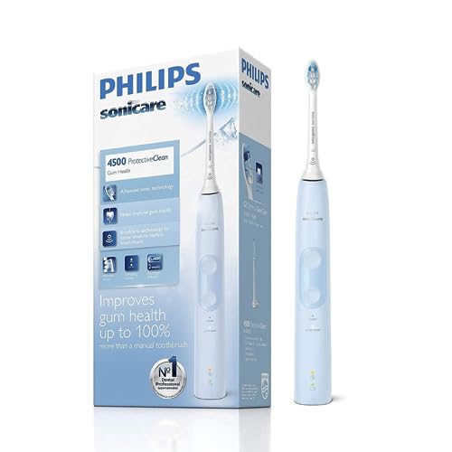 Philips Sonicare Protective Clean 4500 Rechargeable Electric Toothbrush with 2 C