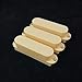 3x Replacement Stack Plus Strat Style Guitar Pickup Covers,No holes/Cream