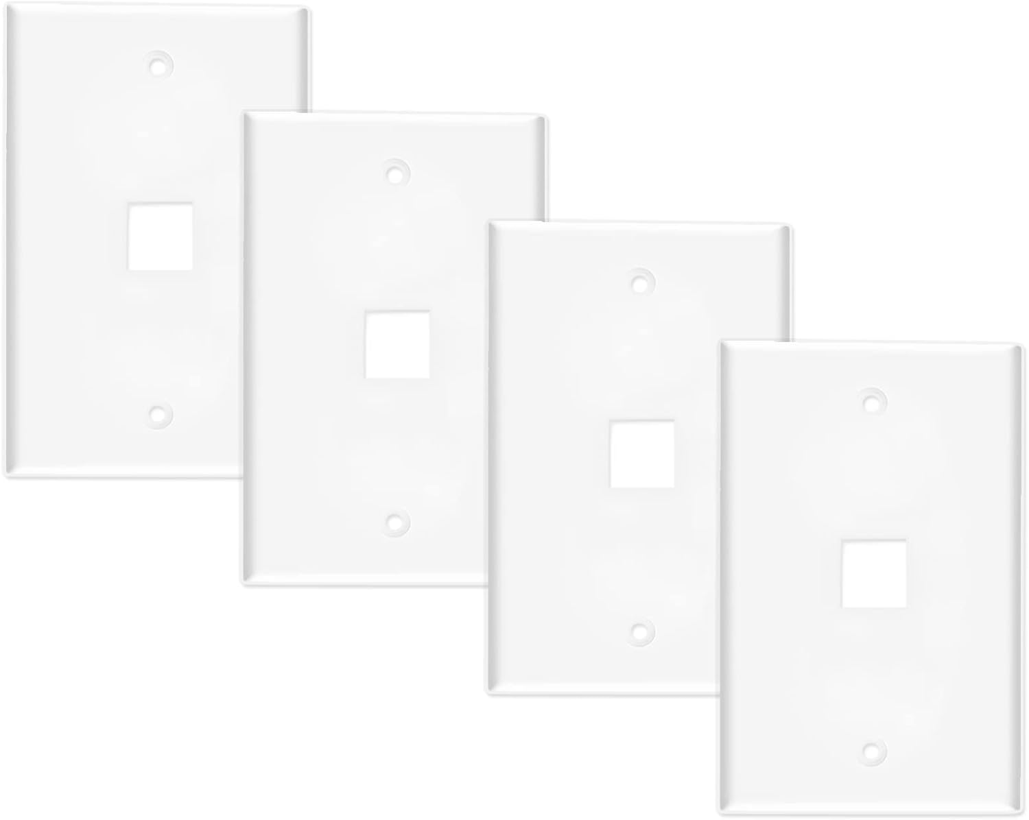 MLLIZH 1 Port Keystone Wall Plate Single Gang Wall Plates for RJ45 ...