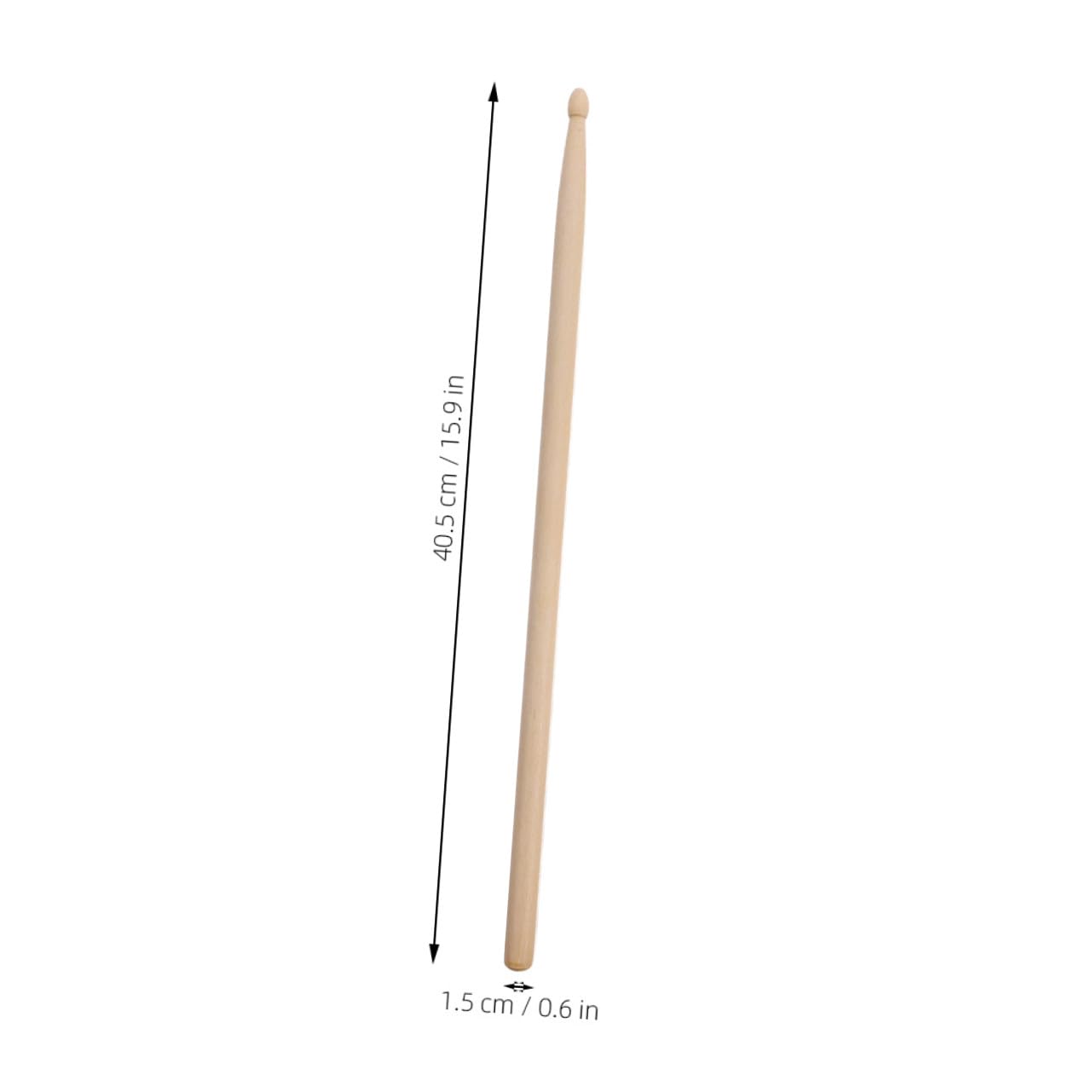 Abaodam 12paare Holz-drumsticks mit Holzspitze für Schlagzeug Geeignet für Musikunterricht und Übung Komfortabler Griff für Anfänger und Profis