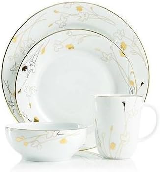 Charter Club Grand Buffet Silhouette Gold 4 Piece Place Setting