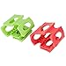 QANYEGN 2Pcs Foldable Silicone Wine Stacke, Bottle Stacke for Refrigerator, Red or Green Beer Can and Wine Holder Mat