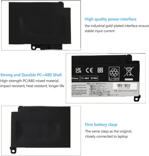 Batterie de rechange ThinkPad T460S T470S Li-Polymer 01AV406