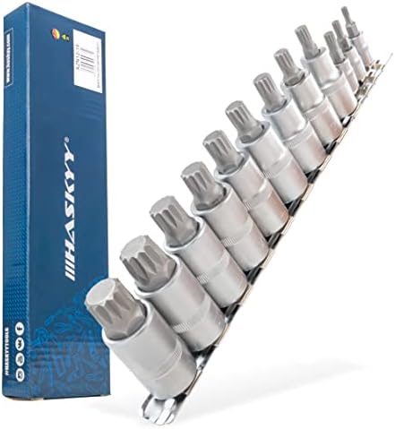 XZN Multi-Tooth Socket Wrench Set I M4 M5 M6 M8 M10 M12 M14 M16 I 8 pcs. Multi-Tooth bit Set