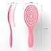 SHINLEA Detangle Hair Brush, Detangling Wet Spiral Hairbrush for Women, Men, kids, Vented Detangler for Blow Drying, Glide Through Tangles For All Hair Types (Pink)