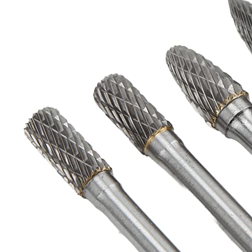Set de 5 fresas rotativas de carburo de tungsteno 6x10mm miniatura 4