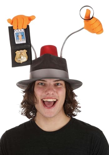 La parte superiore del cappello ha una bolla rossa 