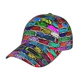 Photo Gallery eeprty berretto da baseball colorato con stampa a mattoni, cappello unisex versatile con chiusura regolabile, ideale per sport, viaggi, visiera, nero , taglia unica Photo Gallery eeprty berretto da baseball colorato con stampa a mattoni, cappello unisex versatile con chiusura regolabile, ideale per sport, viaggi, visiera, nero , taglia unica