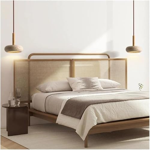 Lámpara colgante de madera natural con base universal E26 E27 para salón 6