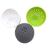 Colador de silicona multifuncional: fácil de usar para verter latas, hacer té, exprimir cítricos y como colador de fregadero