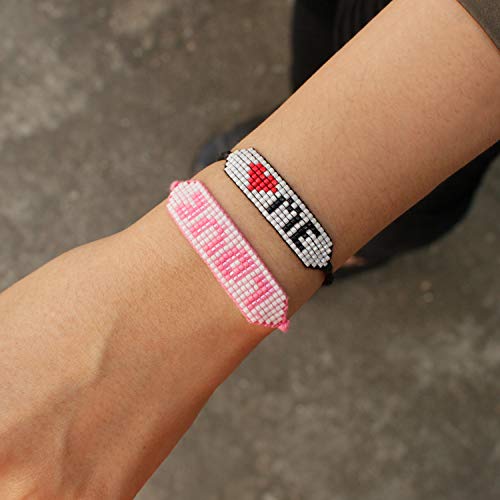 C·QUAN CHI Bracelets En Perlé Pour Les Femmes Bracelet Manchette En Perles De Rocaille Boho Bijoux à Pampilles à Armure Réglable De Gland Bijoux Cordon De Poignet Pour D – Image 3