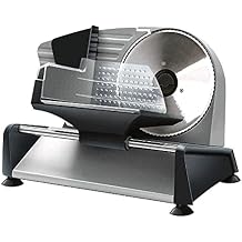 Meat Slicer Machine,Meat Slicer Electric Deli Food Slicer Frozen Meat Deli Meat Cheese Food Slicer Food Deflector and Thickness Guide Remove Home Commercial Kitchen Pro,220V