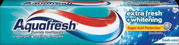 Aquafresh Extra Fresh Plus Whitening Fluoride Toothpaste for Cavity Protection, 5.6 ounce