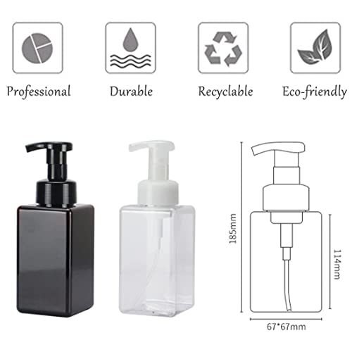 Coldchill Foaming Soap Dispenser, 2 Pcs Brown Square Refillable 450ml (16oz) PETG Plastic BPA Free Countertop Dispenser for Shampoo, Body Wash, Liquid Soap, Kitchen, Bathroom, Hospital - Cosy Home Interiors Coldchill Foaming Soap Dispenser, 2 Pcs Brown Square Refillable 450ml (16oz) PETG Plastic BPA Free Countertop Dispenser for Shampoo, Body Wash, Liquid Soap, Kitchen, Bathroom, Hospital - Image 6