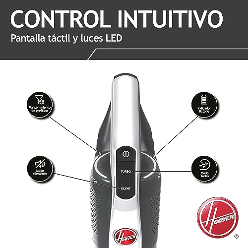 Miniatura 5 de Hoover HF500 Plus Home HF522STH Aspiradora Escoba sin Cable, Accesorio 2 en 1, 45 min, Carga ultrarápida 2.5h, 15500 Pa, Dual led localizador de Polvo, Color Rojo