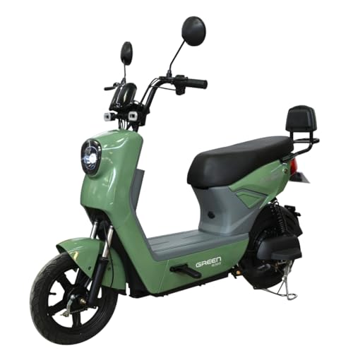 Image of Green Sunny Low Speed Electric Scooter Non RTO 40KM Range with Portable Charger (Green, 40 Km)