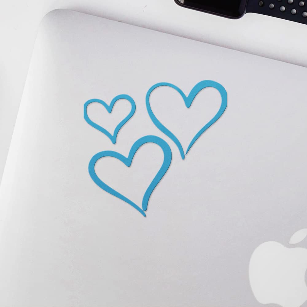 Amazon.com - Transparent Decal Stickers Of 3 Hearts Silhouette