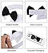 ZTON Handcrafted Adjustable Formal Pet Bowtie Collar Neck Tie for Dogs & Cats (L, Black)