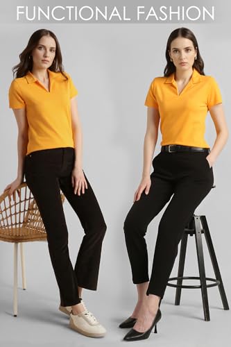Image of Van Heusen Women's Solid Regular Fit T-Shirt