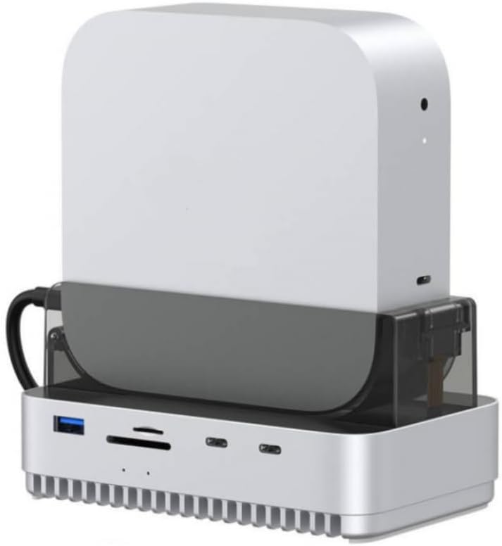 40Gbps M4 Dock Stand with M 2 NVMe SSD Enclosure 40Gbps USB C A TF SD Hub Compatible with M4 M4 Pro 2024