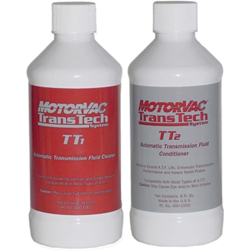 MotorVac 400-0137 TT2K Transmission Service Kit, Two-Step Cleaning/Conditioning, Removes Varnish/Sludge, Extends Transmission Life, Non-Alcohol Formulation, Improves Fluid Exchange, Seal Protection