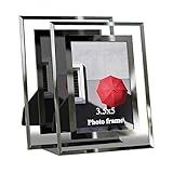 Giftgarden Modern Glass 3.5 by 5 -Inch Picture Frame for Photo 3.5x5