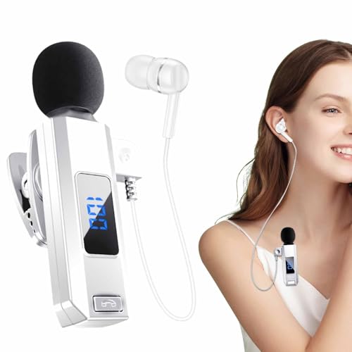 Wlikmjg Wireless Earbuds, Noise Cancelling Earbuds, Wireless Earbuds, Waterproof Digital Display Earphones, Built-in Noise Cancelling Sports Headphones for Car Driver, Trucker, Long Lasting