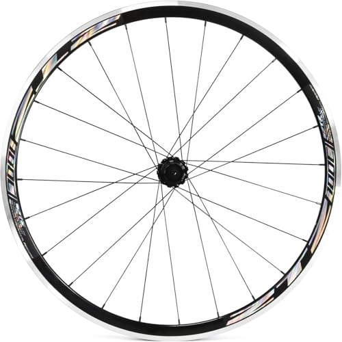 Amazon ZTZ 700C Road Bike Wheelset, Ultralight Aluminum Alloy 30mm Road Bike Wheel, 20H Front/24H Rear High-Strength Bike Rims, 700c Clincher, Rim Brake, Compatible 8-12 Speed Cassettes (Only Rear Wheel, 700C) #ad