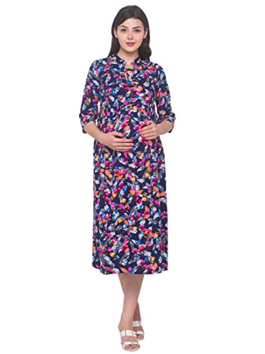 Image of AV2 Women's Rayon Relaxed Fit A Line Maternity Wear