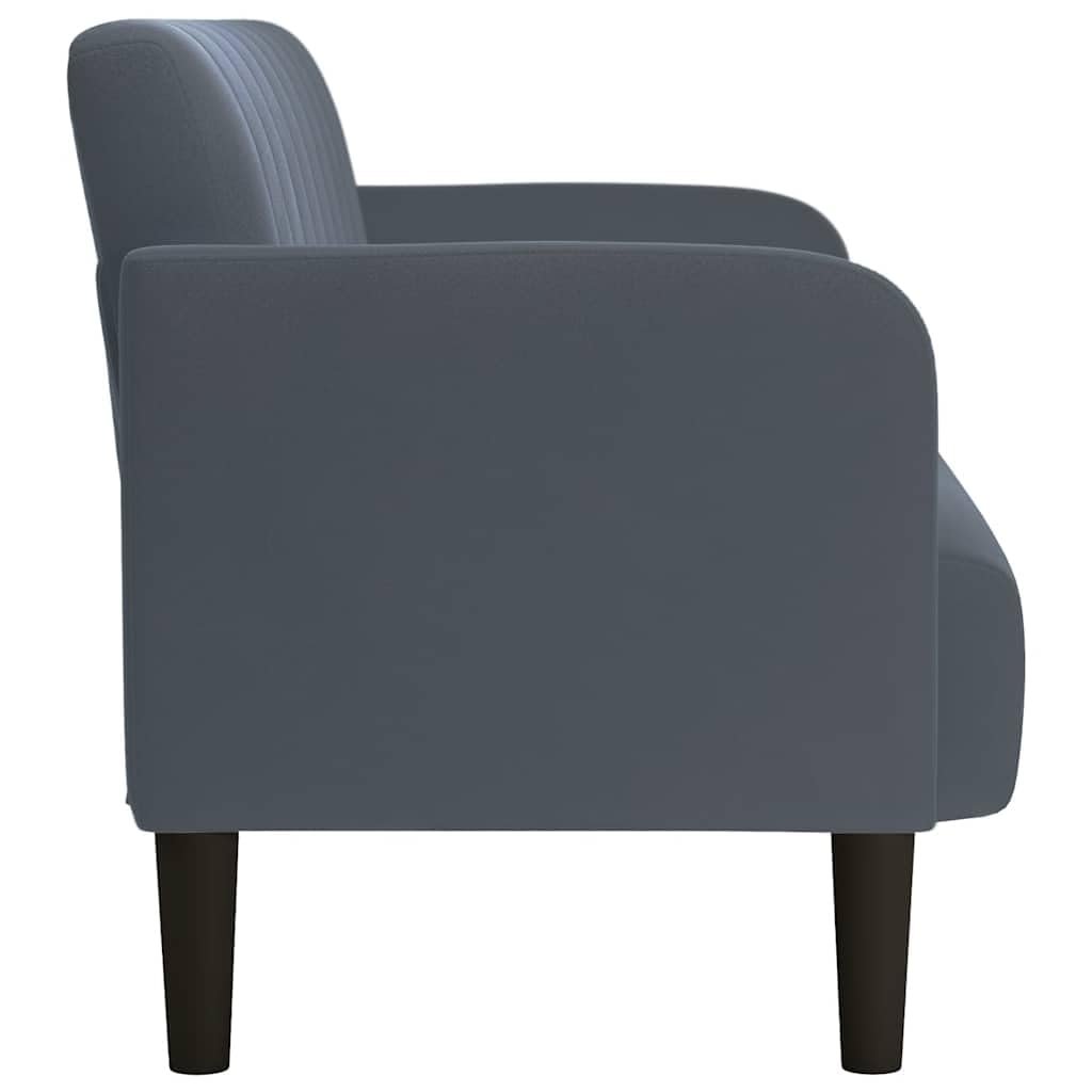Générique Canapé Causeuse Gris foncé 109 cm Velours,Meubles,Canapés,Gris,19.2 KG,4100588