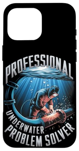 Soldador subacuático profesional para solucionar problemas subacuáticos Carcasa para iPhone 16 Pro Max