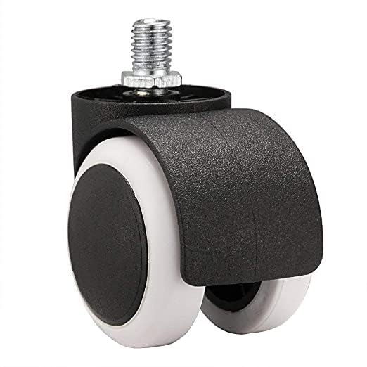 Image of Wheels for an Office Chair Made of Heavy-Duty Threaded Nylon, Set of 5.