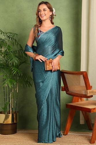 Image of MIRCHI FASHION Women Saree | Chiffon Batik Printed Breathable Regular Use Sari with Blouse
